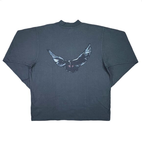 Yeezy GAP Engineered by Balenciaga Dove Long Sleeve Tee - Size Medium - Black - Picture 6 of 12